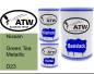 Preview: Nissan, Green Tea Metallic, D23: 500ml Lackdose + 500ml Klarlack + 250ml Härter - Set, von ATW Autoteile West.